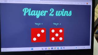 dice game (HTML CSS JAVASCRIPT) just refresh the webpage