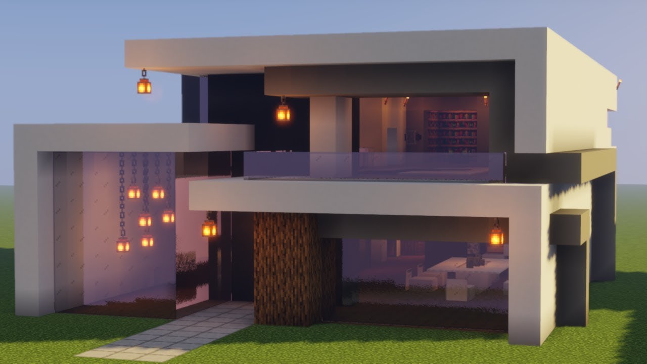 Minecraft: CREA una CASA MODERNA 1.19 GRANDE 2022 #14✓