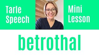 How to Pronounce BETROTHAL  - #SHORTS Quick English Pronunciation Mini Lesson