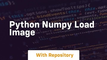 python numpy load image