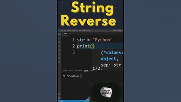 HOW To REVERSE The STRING In PYTHON!! #python #coding #programming#shorts #shortvideo