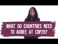 What do countries need to agree at COP26?