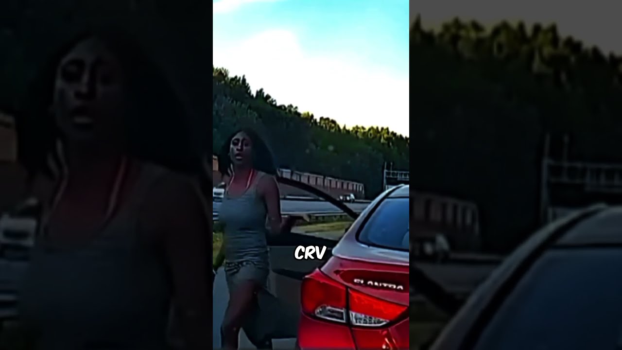 Crazy Karen Hit And Run Attempt Road Rage 