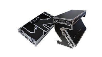 ProX XS-ZTABLE Portable Z-Style Dj Table Flight Case with handles & wheels