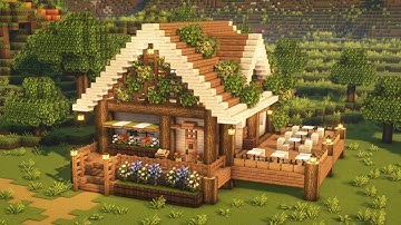 [Minecraft] ☕🥐 Aesthetic Cafe Tutorial / Mizuno