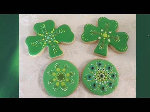 St Patrick's Day Shamrock Cookies