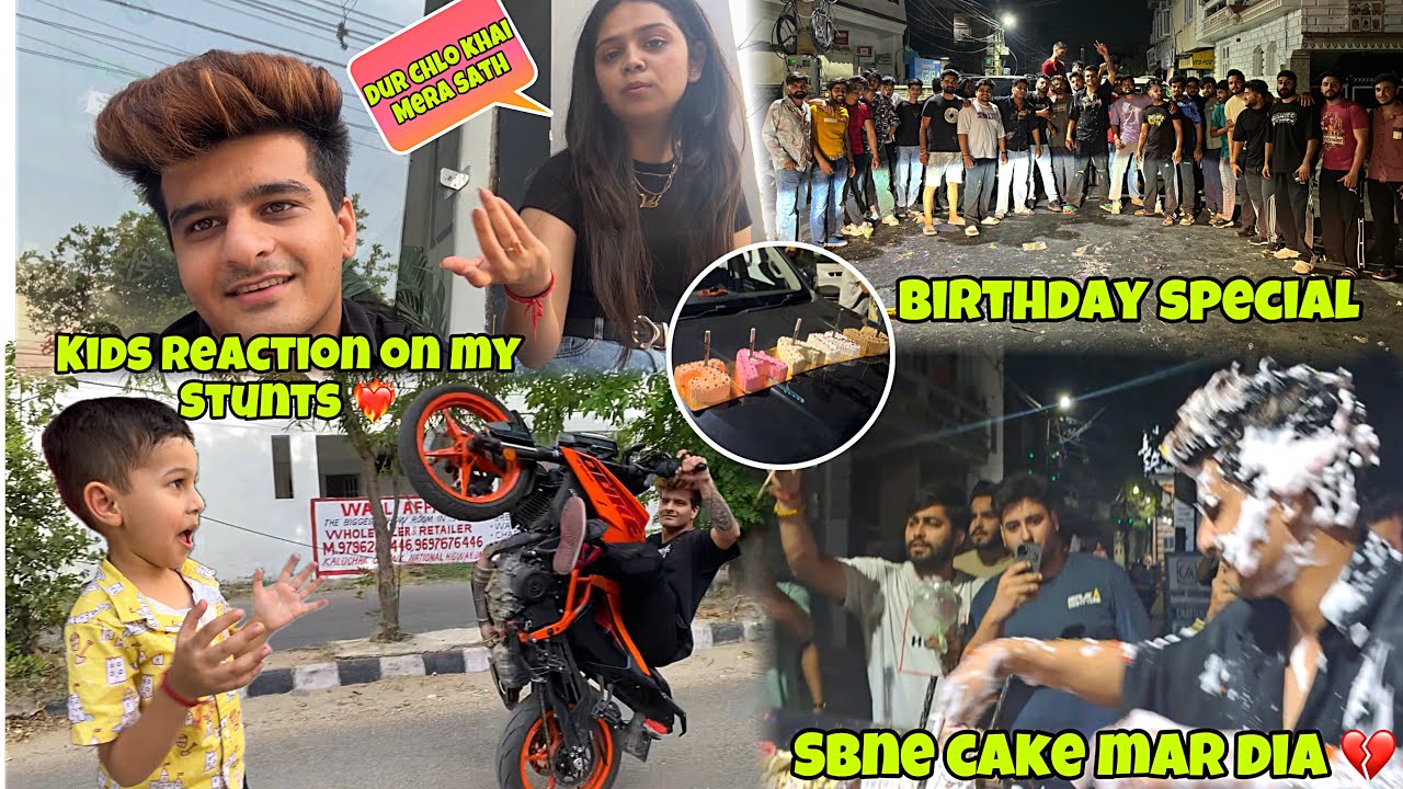 Birthday special ❤️‍🔥 || Kids reaction on my stunts 😍 ||