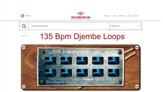 Djembe loops in 135 bpm