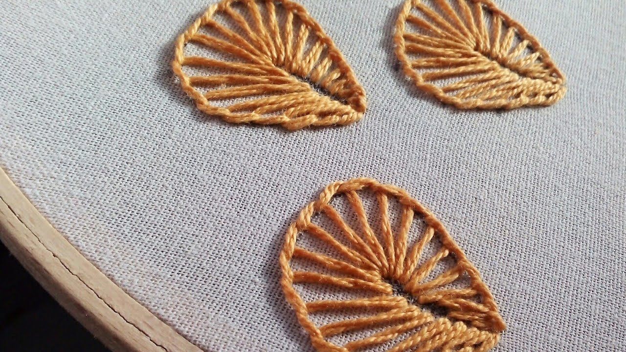 تطريز يدوي لشكل جميل و بطريقة سهلة و بسيطة Beautiful Easy And Simple Shape Embroidery Youtube