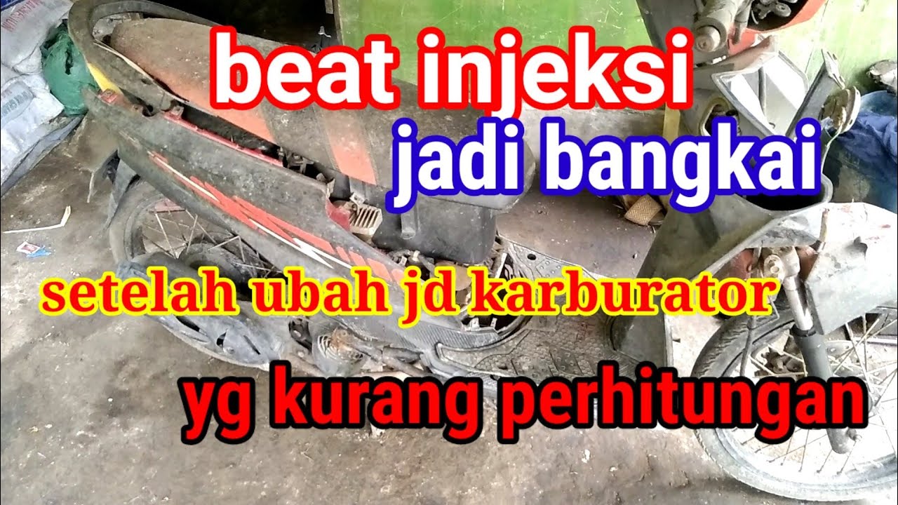 beat injeksi ubah karburator - YouTube