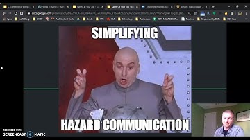 Workplace Safety Chemical Safety and Hazcom(Part 1)