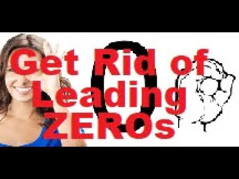Get rid of leading zeros