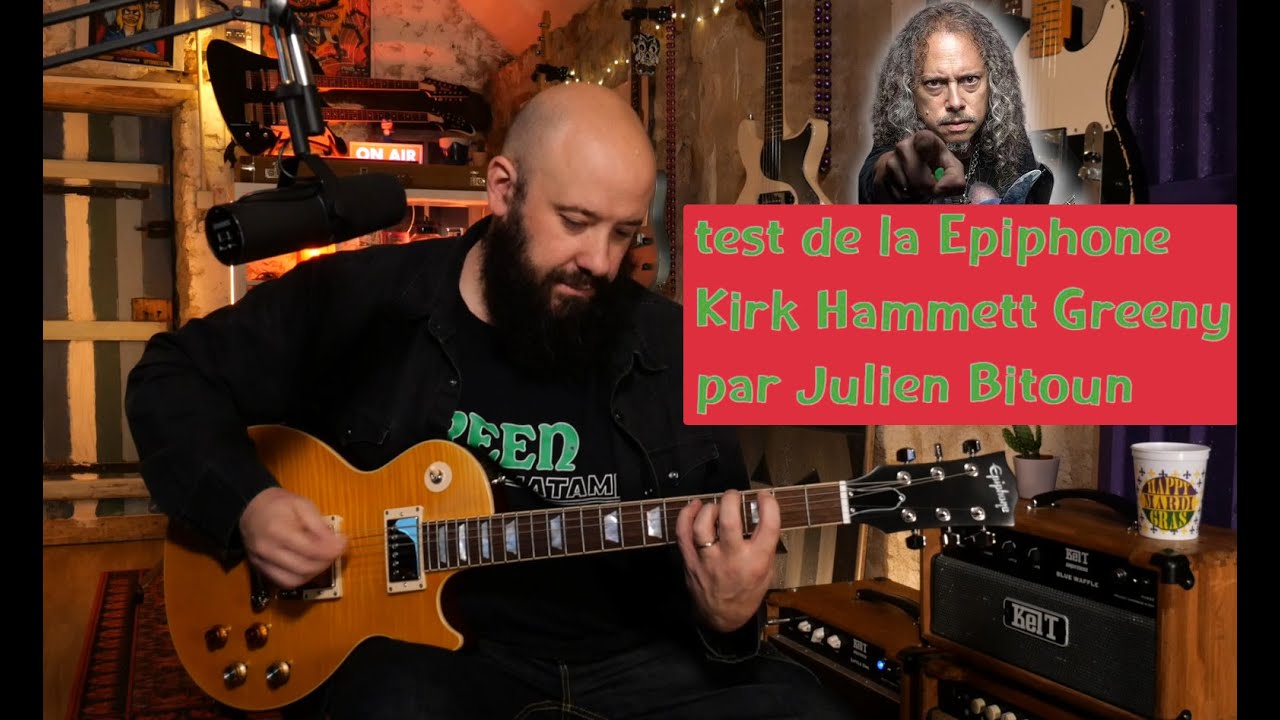 Test de la Les Paul Epiphone Kirk Hammett Greeny 59