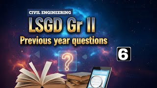 LSGD Gr.II QUESTIONS | civil Engineering psc| Overseer | Civil tips psc class #kpsc #lsgdgrade2 #pyq