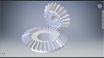 Học inventor cơ bản: Vẽ và mô phỏng chuyển động bánh răng côn bằng inventor