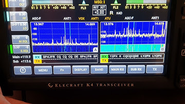 Elecraft K4 - Double Decoding Two VFO simultaneously - IW2NOY