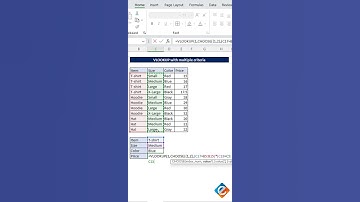 How to use VLOOKUP with multiple criteria in Excel #vlookup #exceltips