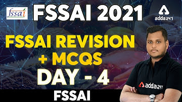 FSSAI Recruitment 2021 | FSSAI Revision + MCQs | Day 4