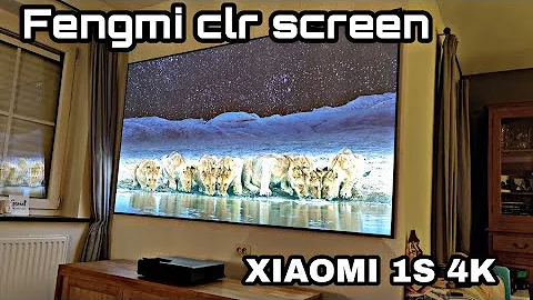 Xiaomi 1S 4K Laser Projector + Fengmi UST CLR daylight vs night - DayDayNews