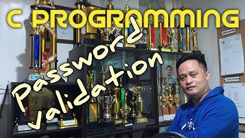 C Programming - Password Validation