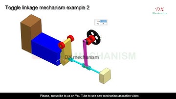 Toggle Linkage mechanism example 2