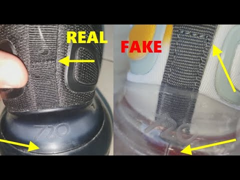 Nike Air max 720 real vs fake.  How to spot counterfeit Airmax 720 sneakers