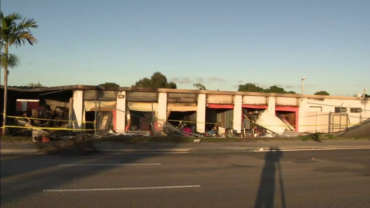 Fire destroys multiple units at Miami Gardens storage facility YouTube