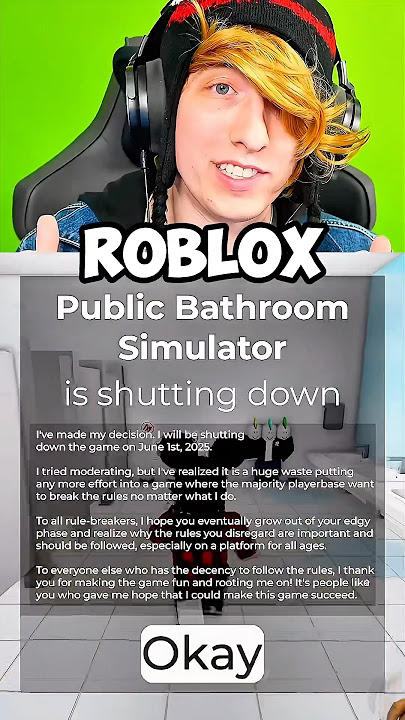 this roblox game is shutting down