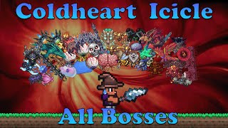 Can You Beat Terraria ALL BOSSES Using The Coldheart Icicle?