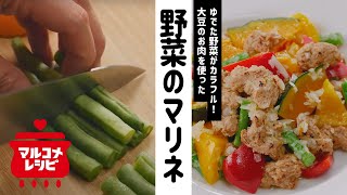 【低カロリー】大豆のお肉とカラフル野菜のマリネの作り方│マルコメ