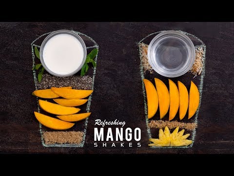 2-mango-shakes-with-a-healthy-twist-|-mango-chia-milkshake-&-dairy-free-tropical-mango-smoothie