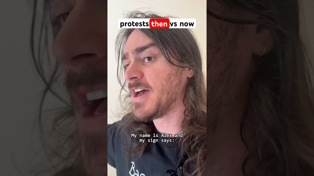 protestors then vs now #shorts #comedy #funny