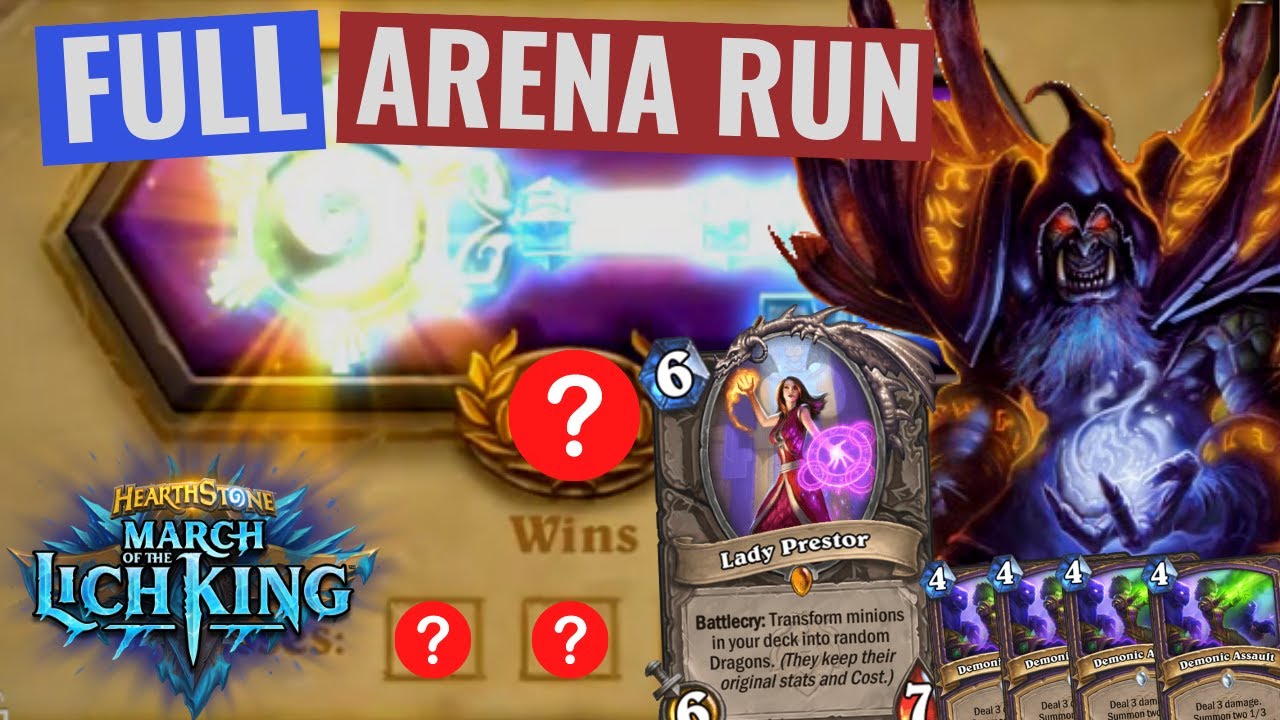 Is THIS the Beat DK?? Lady Prestor Warlock - Hearthstone Arena Wrath of the Lich King -