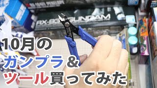 10月のガンプラ & ツール買ってみた！ プレバン商品や旧キット、注目のツールのレビューも Unboxing gunpla & tools / October edition