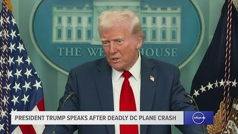 President Trump holds press conference on deadly DC plane crash: Full video