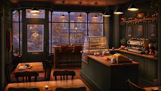 Fall Morning Coffee Shop Ambience with Relaxing Jazz and Rain Sounds screenshot 5