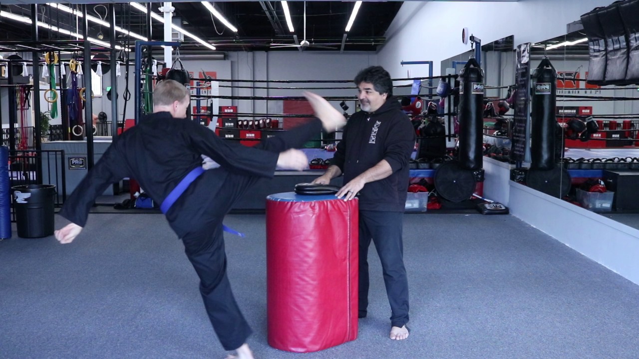 Inside crescent kick to spinning crescent kick YouTube