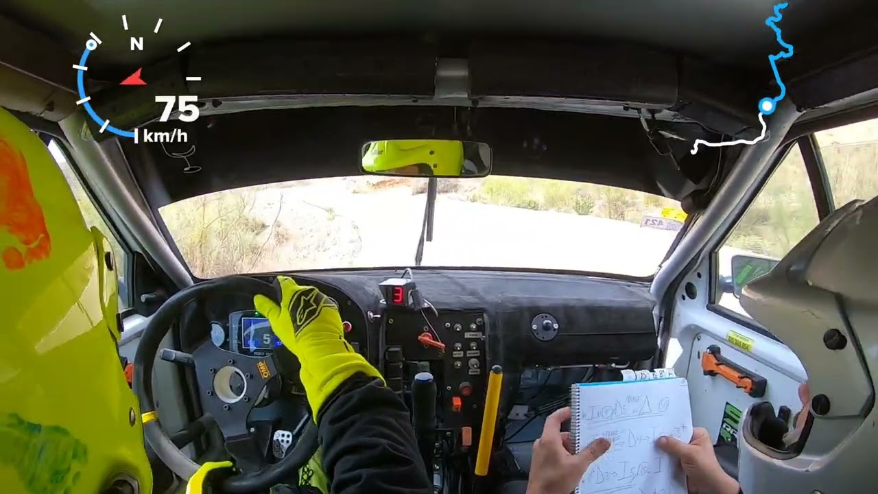 Mario Morillo y David Aguado rally crono Nijar última manga Citroen AX 16V