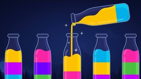 water colour sort puzzle level 152 🫣 walkthrough gameplay 🎮😱🎯 _ Android gameplay 🎯😱🎮