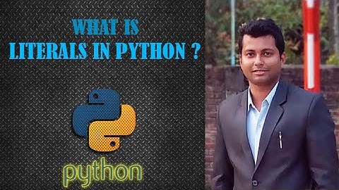 Literals in Python in Hindi || What is Literals in Python ? || Python Literals