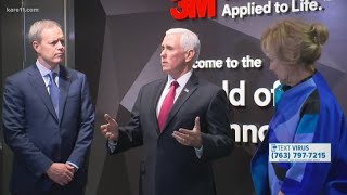Pence visits 3M to learn about how the company is battling coronavirus