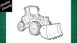 How to Draw a Bulldozer Step by Step