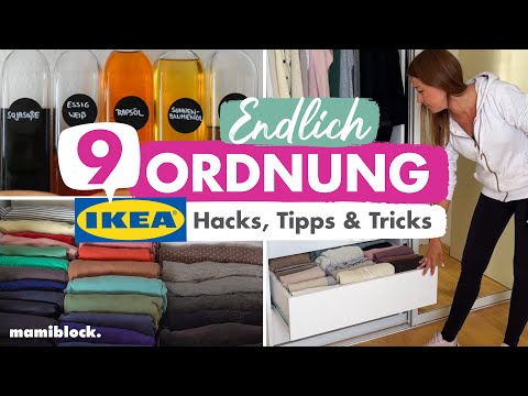 9 Ikea Hacks , Tipps \u0026 Tricks | Ordnung im Haushalt ohne Aufwand | Sortieren und Ordnen | mamiblock