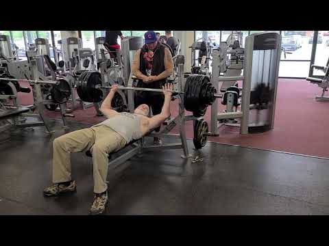 480lbs Bench Raw 60 years old