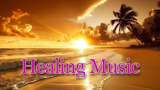 Beautiful beaches, evening sunsets, and the sound of waves. Peaceful and sweet healing music