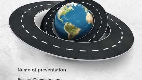 Global Road PowerPoint Template by PoweredTemplate.com