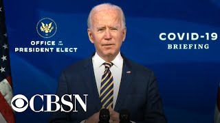 Joe Biden on his 100-day COVID response plan and speeding up vaccine distribution