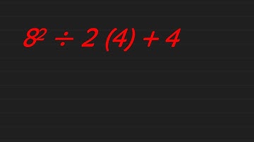 BODMAS Rule | 8^2 ÷ 2(4) + 4 = ? Mathematician Explains The Correct Answer
