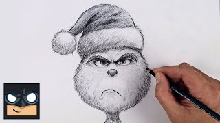 how to draw the grinch sketch saturday