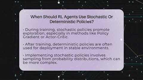 When Should RL Agents Use Stochastic Or Deterministic Policies? - AI and Machine Learning Explained